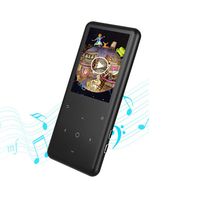 MP3 Music Player HiFi 2.4 inch Mp3 Player Bluetooth 4.0 16GB Portable Lossless Sound Digital Audio Player with FM Radio Voice Recorder for Gym Running, Support up to 128GB