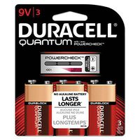 Quantum Alkaline Batteries, 9v, 3/pk, 36 Pk/ct