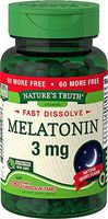 Nature's Truth Melatonin 3 Mg Fast Dissolve Tabs, Natural Berry, 180 Count