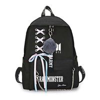 Bosunshine BTS Love Yourself V Suga Jin Jimin Jung Kook Casual Backpack Daypack Laptop Bag College Bag Book Bag School Bag (H10)