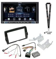 Alpine iLX-207 Multimedia Receiver + '14-Up Harley Davidson 2Din Install Kit