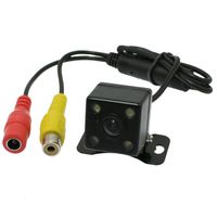 uxcell Universal Car Auto Night Vision CCD LED lights 170 Waterproof Backup Reversing Rear View Parking Camera License Plate Mount With Wire Power Video Cable