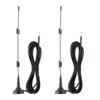 SANNCE 2 x 2.4GHz 7dBi Indoor Omni-Directional WiFi Antenna Male to Female Connector Antenna WiFi Cable