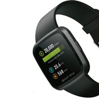 AboutTime SmartWatch Bluetooth Smart Watch, Long Battery IP67 Waterproof Sleep Monitor Message/Call Reminder All-in-One Bracelet for Android & iOS Apple iPhone/Samsung Galaxy/Huawei/Xiaomi, Black