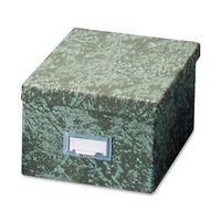 Globe-Weis/Pendaflex Fiberboard Index Card Storage Box, 6 x 9 Inches, Green (96 GRE)
