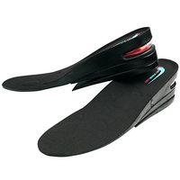 2.5 Inches Height Increase Shoe Insoles with Air Cushion - 3 Layers (2.5" UP), Large (Men's 7-11)