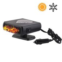 MASO 24V 2 in 1 Portable Car Heater,Rapid Heating Car Defroster,Hot & Cold Car Cooling Fan with Plug in Cigarette Lighter