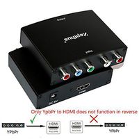 Zepthus 5RCA Component RGB YPbPr to HDMI v1.3 HDCP Video Audio Converter for HDTV, DVD, PSP, Wii