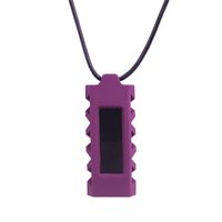 Happy Hours - Silicone Holder Necklace for Fitbit Alta / Replacement Wristband Accessory(Purple)