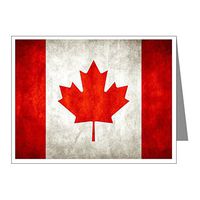 Note Card Canadian Canada Flag Grunge