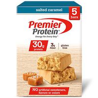 Premier Protein 30g Protein Bar, Salted Caramel, 2.53 oz Bar, 5 Count