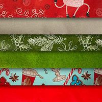 Vintage Kraft Tissue Paper (Christmas Reindeer-Mistletoe-SodaShoppe Prints) 102 Kraft Tissue Pack