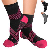 TechWare Pro Plantar Fasciitis Sock – Therapy Grade Targeted Cushion Compression Socks Men & Women. Ankle Brace Foot Sleeve with Arch Support for Achilles Tendonitis & Heel Pain Relief 1 Pair