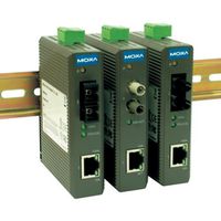 MOXA IMC-21-M-ST Entry Level Media Converter 10/100MTx to 100MFx with Multi Mode,ST Connector