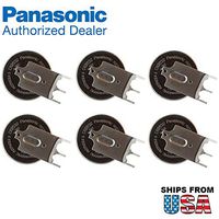 6X Panasonic CR-2032/GVN 3V Lithium Coin Battery Horz 3 Pins Tab for PC CMOS Gateway Solo 5300, NEC Versa M400, NEC Versa E680 ThinkPad T30 2366 14.1 SXGA ThinkPad T30 2366 14.1 XGA