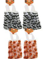 Halloween Frosted Treat Bags; Pumpkin & Bat Styles (24 Bags)