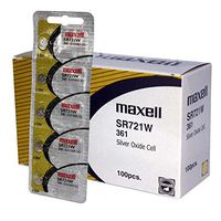 100 pcs Maxell SR721W SR58 SG11 361 Silver Oxide Watch Battery