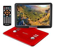 Milanix 17.4" Portable DVD Player with 15.4" Large Swivel Angle Adjustable Display Screen, CD Player, USB/SD Card Memory Readers, and Built-in Rechargeable Battery with Remote Control