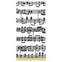 Caspari Musica Facial Tissue Hankies - Pack of 10