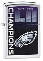 Zippo NFL Super Bowl LII Philadelphia Eagles Pocket Lighter