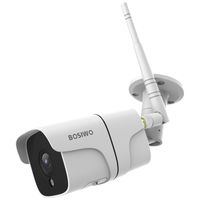 Bosiwo 1080P Outdoor Security Camera,Works with Alexa,IP66 Waterproof WiFi Bullet Camera, Wireless IP Camera System with 82ft Night Vision,Motion Detection and Cloud Service