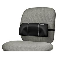 Fellowes 9190701 Lumbar Back Support, 12-Inch W x 3.125-Inch D x 5.187-Inch H, Black