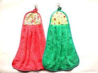 Crysctal Castle Hanging Towel Absorbent Coral Plush Hand Cloth Thickened Kitchen Cloth dishwashing Cloth