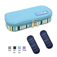 TAWA apollo walker Insulin Cooler Travel Case Diabetic Medication Cooler with 2 Ice Pack and Insulation Liner(Light Blue)