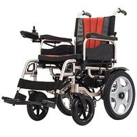 ZXOIHH Fully Automatic Intelligent Electric Wheelchair, Elderly/Disabled Person Folding Folding Car, Safe and Light