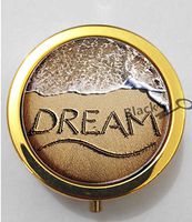 BlackKey Dream Beautiful Inspirational Word 3-Compartment Decorative Pocket Gift Box Case Organizer for Pill, Color 2 -1651