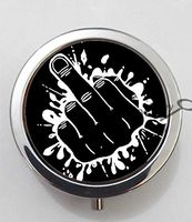 BlackKey Middle Finger 3-Compartment Decorative Pocket Gift Box Case Organizer for Pill, Color 1 -1031