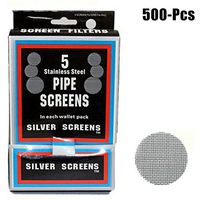 Fansport Tobacco Pipe Screen, 500Pcs Smoking Screen High Burning Point Pipe Screen Filter for Smoking Pipe