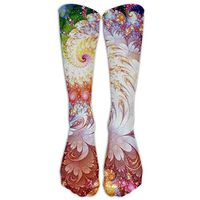 Art Tie-dyed Luxury Nylon Knee Socks Fun Elasticity Football Compression Socks Youth