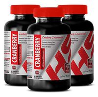 Immune System Booster - Cranberry Concentrated - All Natural Formula - Vitamin c Cranberry - 3 Bottle (180 Softgels)