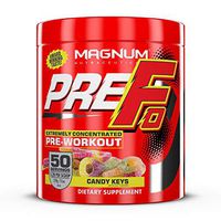 Magnum Nutraceuticals PRE FO Workout Powder (50 Servings) Candy Keys