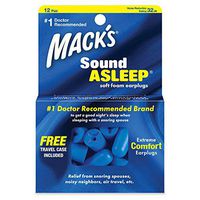 Mack's Sound Asleep Ear Plugs - 12-pair Box Pack of 6