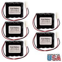 (5-Pack) Emergency Lighting/Exit Lighting/Fire Exit Sign/Fire Exit Light Battery Fit and Replace LITHONIA ELB4865N, LITHONIA LESB1R, CUSTOM-123, BEL-123, ANIC0546, LITHONIA 277ELNF, ELB-4865N