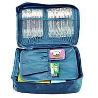 Outdoor Travel First Aid Kit Bag Home Small Medical Box Emergency Survival kit Treatment Outdoor Camping (Purplish Blue)