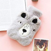 SAIrch Plush Cloth Hot Water Bottle with Cover,Cute Bear Hot Water Bottle for Pain Relief, Heat Therapy, Cold Therapy - for Cramps, Arthritis, Aches and Pains