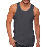 Yomiafy Men's Casual Vintage Wash Sleeveless T-Shirt Tank Top Workout Sport Vest Blouse(Dark Gray,2XL)
