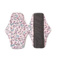 YLMRXL 3PCS Reusable Sanitary Towels Pads, Panty Liners with Wet Bag,Heavy Flow Night Washable Cloth Menstrual Sanitary Towels (1825CM),A