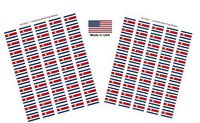 Made in USA! 100 Country Flag 1.5" x 1" Self Adhesive World Flag Stickers, Two Sheets of 50, 100 Sticker Flags Total (Costa Rica)