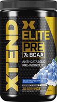 Scivation Xtend Elite Pre Bcaa Powder Anti-catabolic Pre Workout Drink Branched Chain Amino Acids Bcaas, Blue Raspberry Ice, 30 Servings