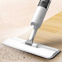 MOCOFO Spray mop for Floor Cleaning Hardwood Floors Laminate Floors Tile，Microfiber Spray Mop with with 350 Milliliter 360 Degree Spin Water Tank and 2PCS Reusable Microfiber Pads
