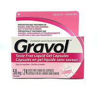 Taste Free GRAVOL (24 softgels) Antinauseant for NAUSEA, VOMITING, DIZZINESS & MOTION SICKNESS