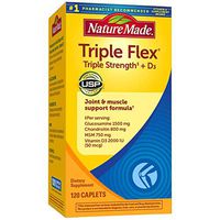 Nature Made TripleFlex Triple Strength Caplets with Vitamin D3, 120 Count for Joint Support† (Packaging May Vary)