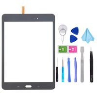 Black Touch Screen Digitizer Glass Replacement for Samsung Galaxy Tab A 8.0 SM-T350 T350 (Not Include LCD) with Tools + Pre-Installed Adhesive