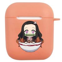 Phoetya Demon Slayer: Kimetsu no Yaiba Airpod Case Japanese Anime Airpods Cover, Portable & Protective Silicone Skin Cover Case(Style 9)