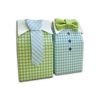 Kingsley 20pcs Green Bow + 20pcs Blue Tie Wedding Favor Boxes Bridegroom Bride for Birthday Gift Party
