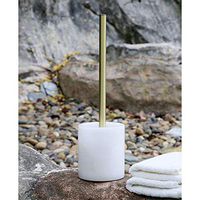 Toilet Bowl Brush and Holder - with Marble Base for Kitchen, Livingroom, Bathroom, Countertop